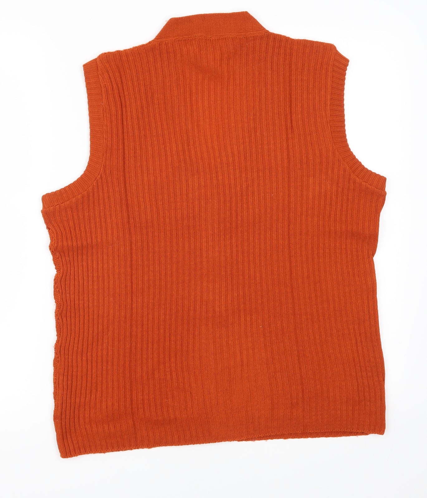 Preworn Womens Orange   Cardigan Jumper Size 14