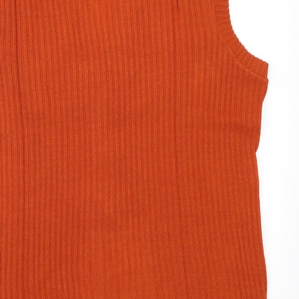 Preworn Womens Orange   Cardigan Jumper Size 14
