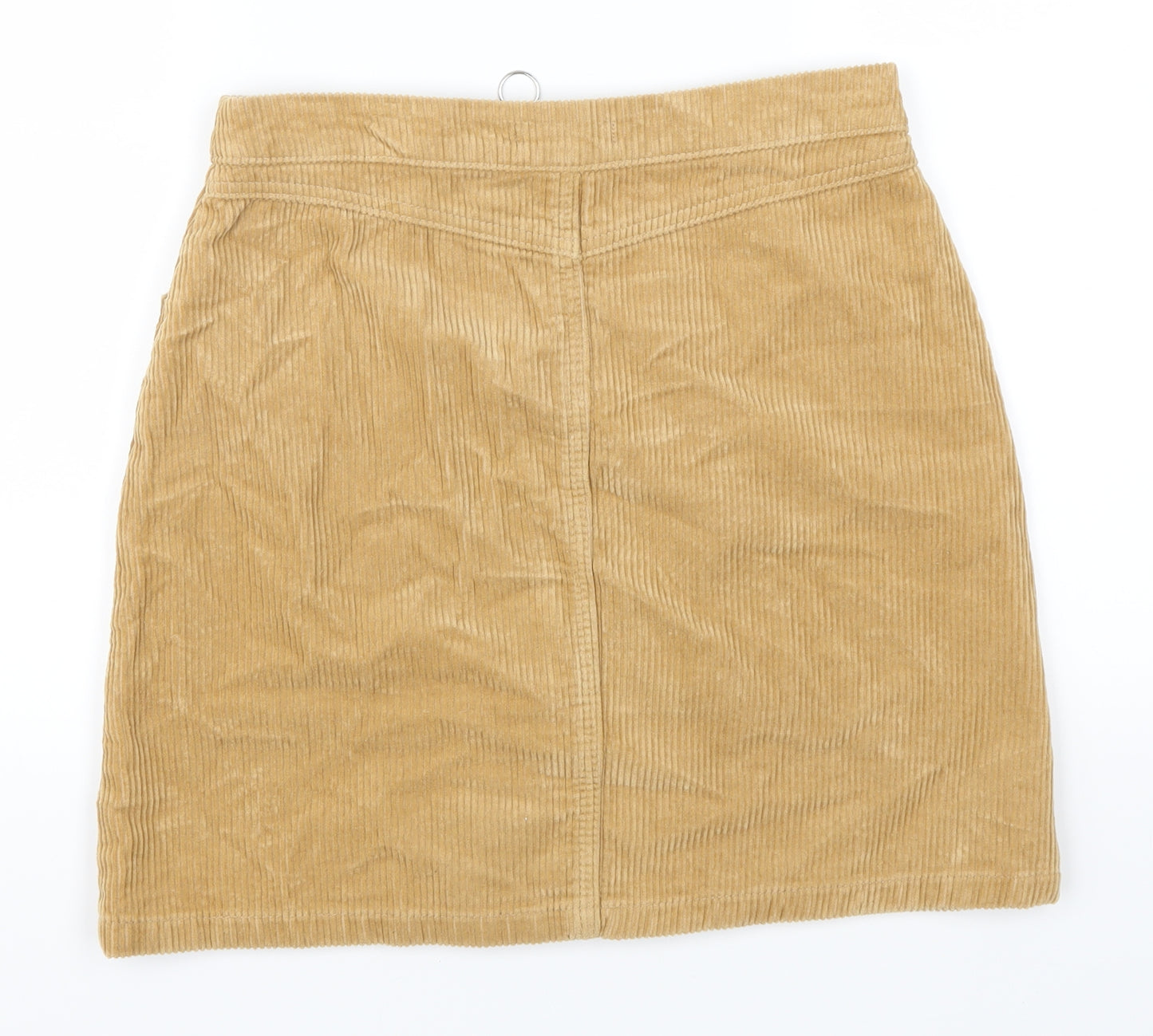F&F Womens Beige  Corduroy A-Line Skirt Size 8
