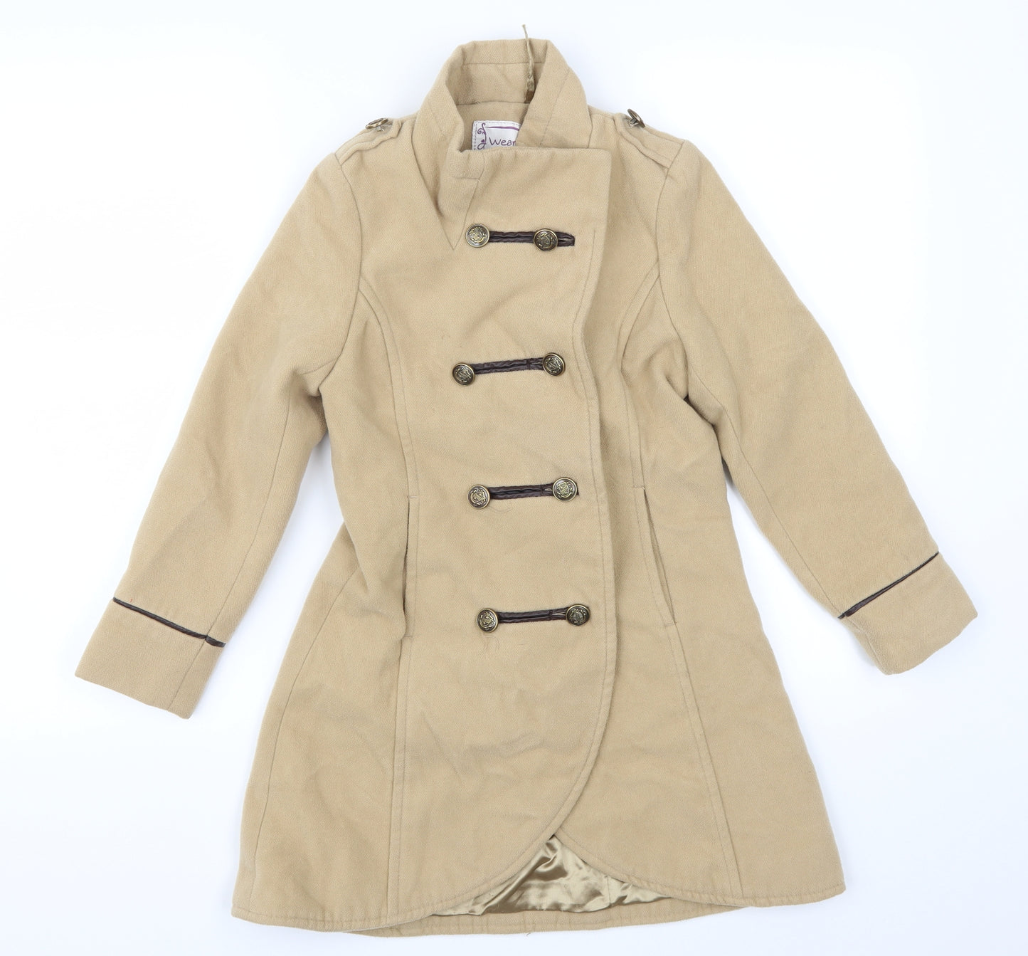 Matalan Girls Beige   Pea Coat Coat Size 8-9 Years