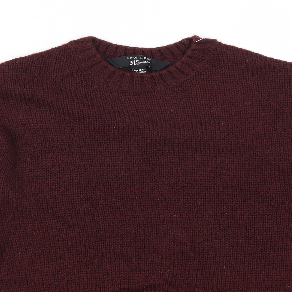 New Look Girls Red   Pullover Jumper Size 12-13 Years