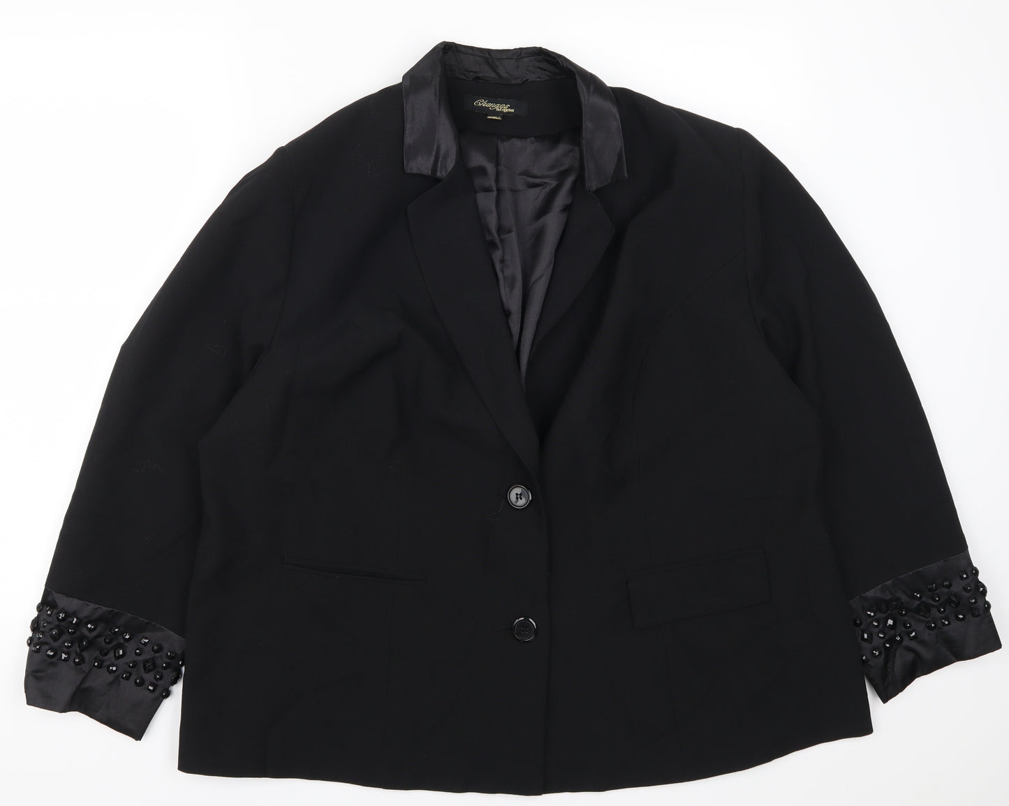 Changes Womens Black   Jacket Suit Jacket Size 24