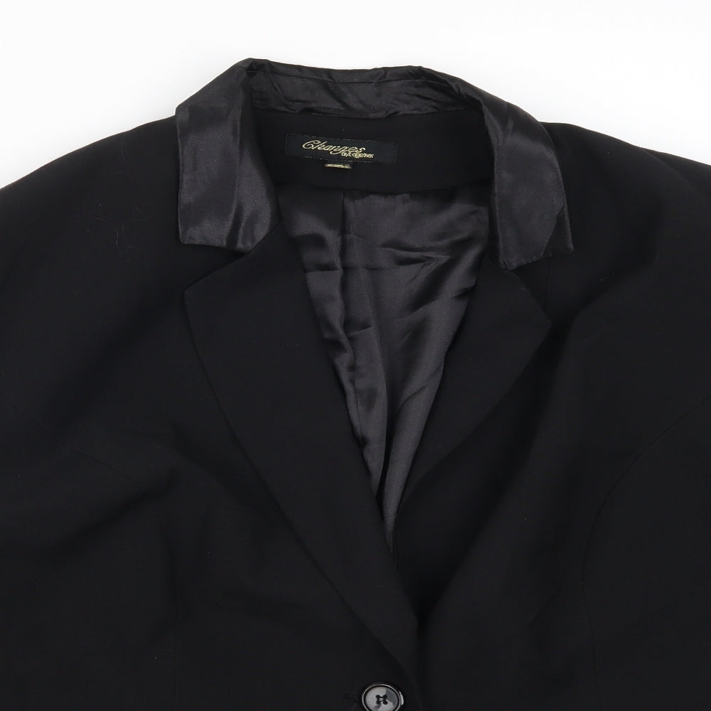 Changes Womens Black   Jacket Suit Jacket Size 24