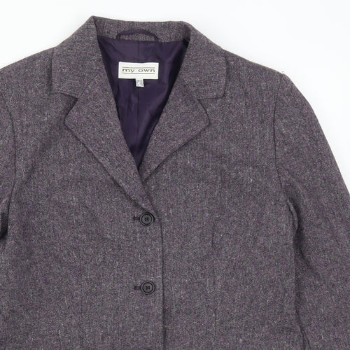 My Own Womens Purple   Jacket Suit Jacket Size 12