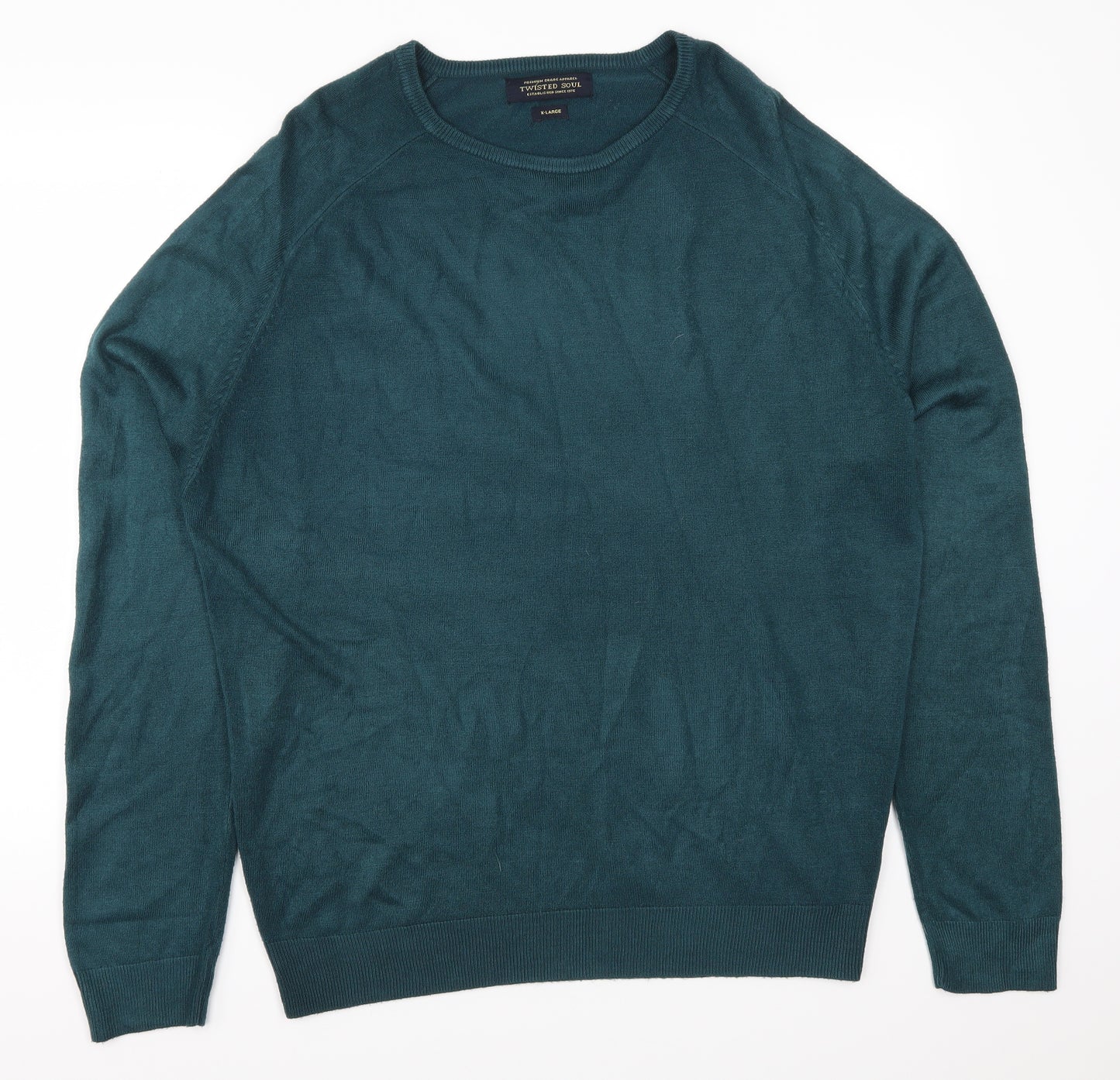 Twisted Soul Mens Blue   Pullover Jumper Size XL