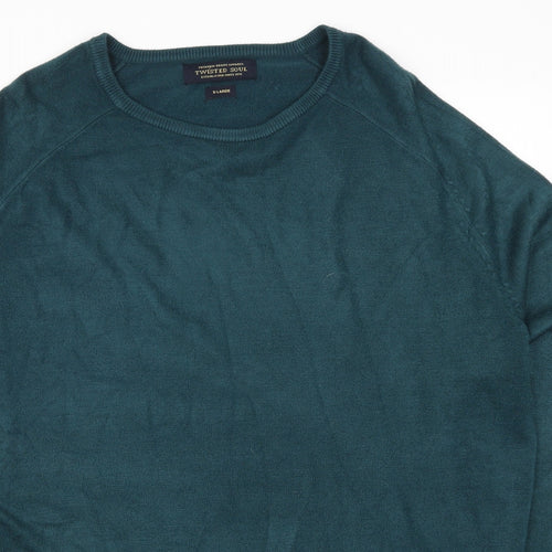 Twisted Soul Mens Blue   Pullover Jumper Size XL