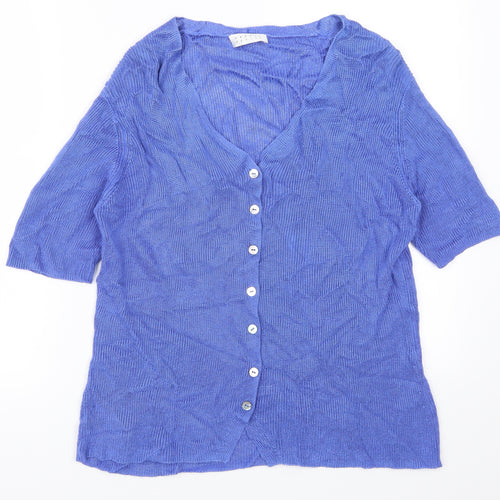 Precis Womens Blue   Cardigan Jumper Size L