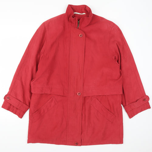 Marks and Spencer Womens Red   Overcoat Coat Size 14