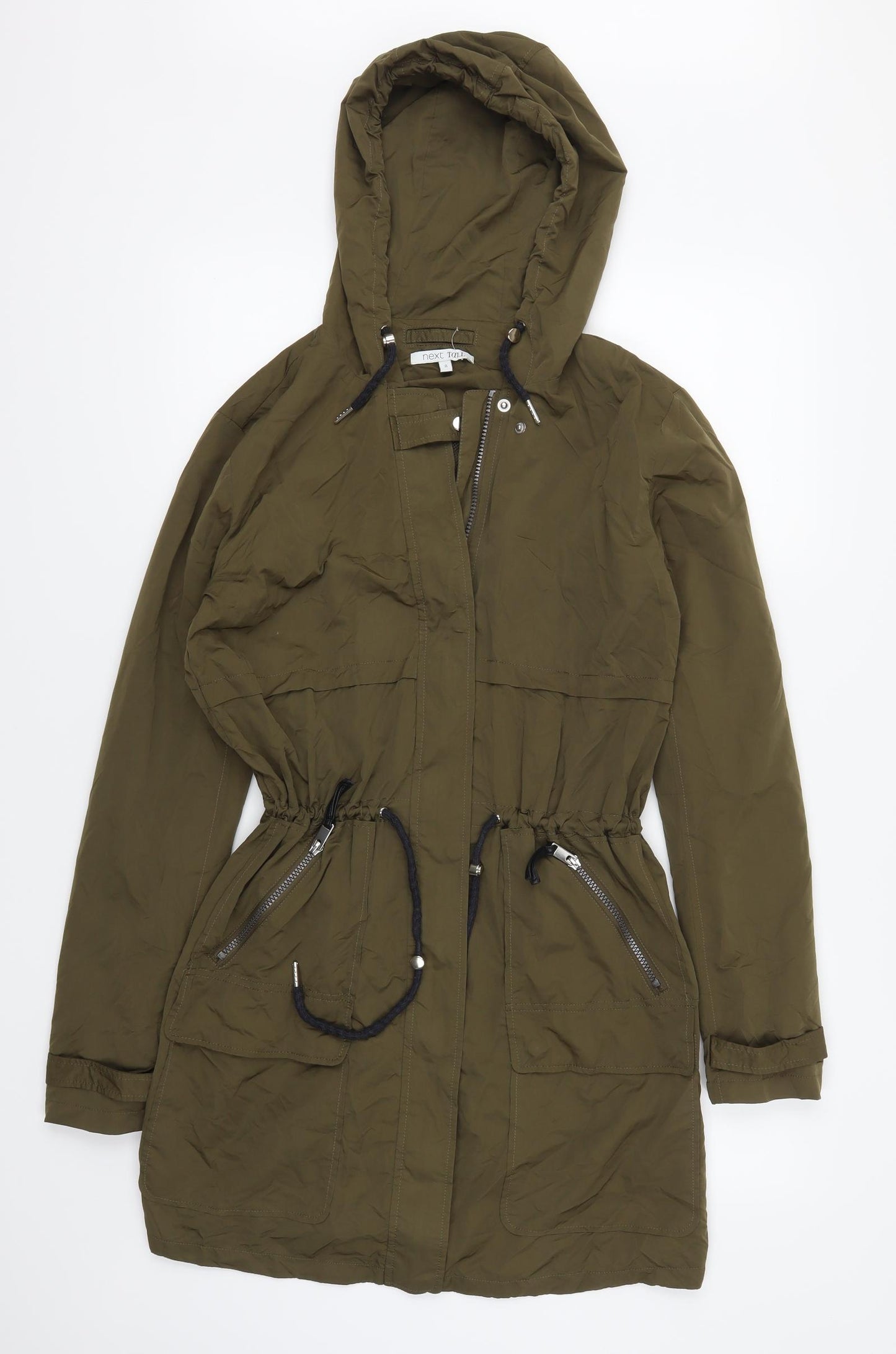 NEXT Womens Green   Parka Coat Size 8