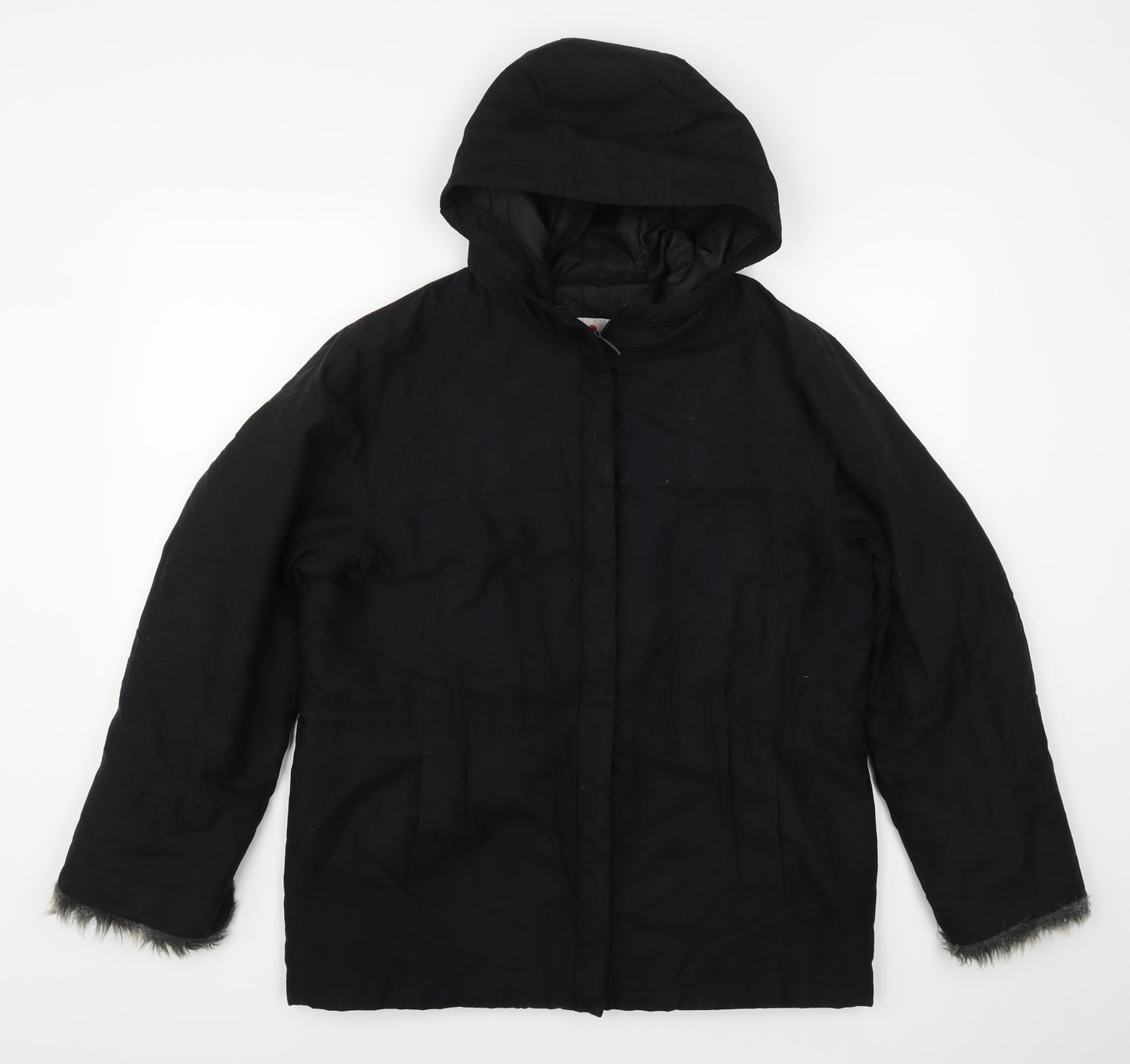 NEXT Womens Black   Overcoat Coat Size 12