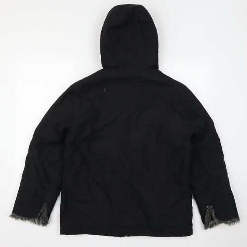 NEXT Womens Black   Overcoat Coat Size 12
