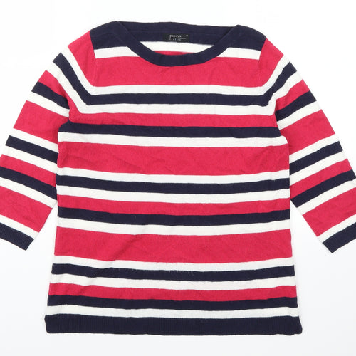 Papaya Womens Pink Striped  Pullover Jumper Size 12