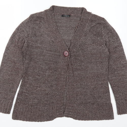 Bonmarché Womens Brown   Cardigan Jumper Size M