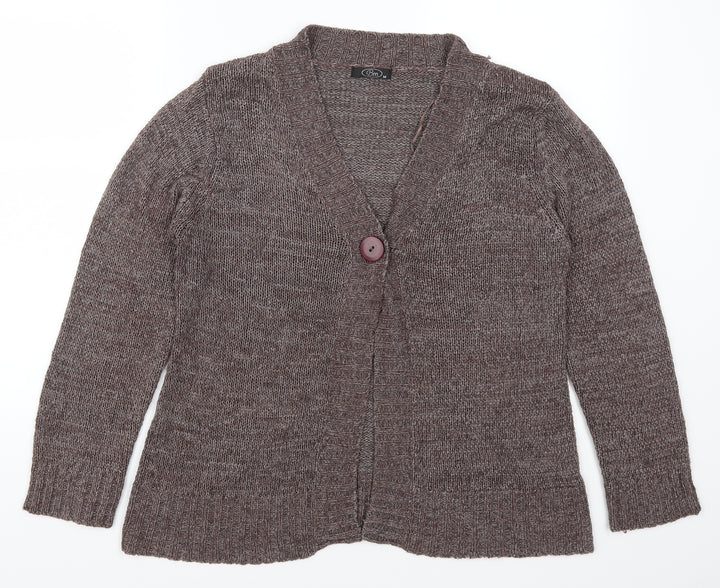 Bonmarché Womens Brown   Cardigan Jumper Size M