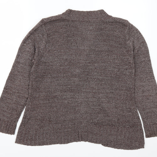 Bonmarché Womens Brown   Cardigan Jumper Size M