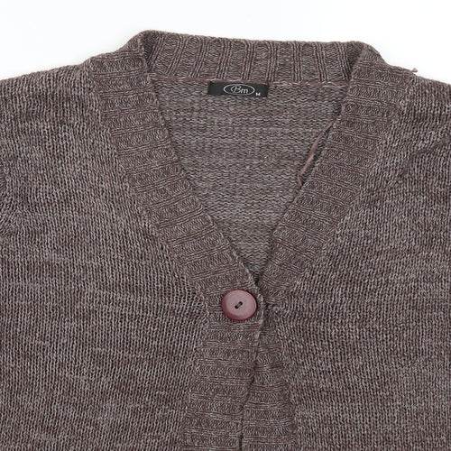 Bonmarché Womens Brown   Cardigan Jumper Size M