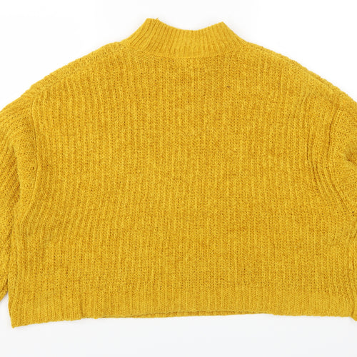 New Look Womens Yellow   Pullover Jumper Size L