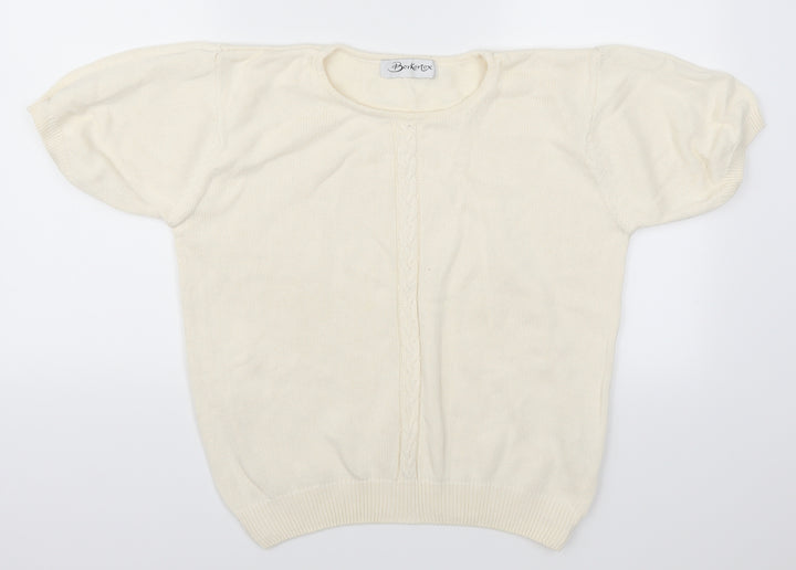 Berkertex Womens Beige Pullover Jumper Size 14 - Cream