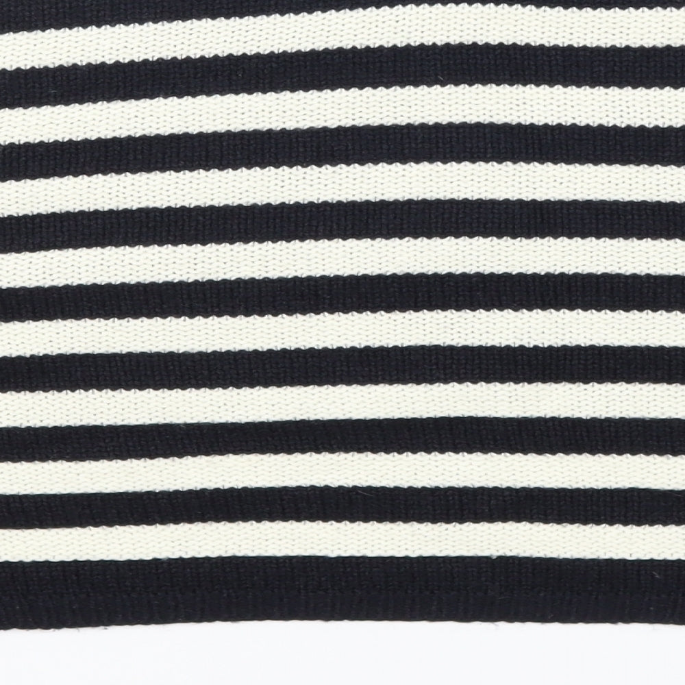 Topshop Womens Blue Striped  Pullover Jumper Size 8