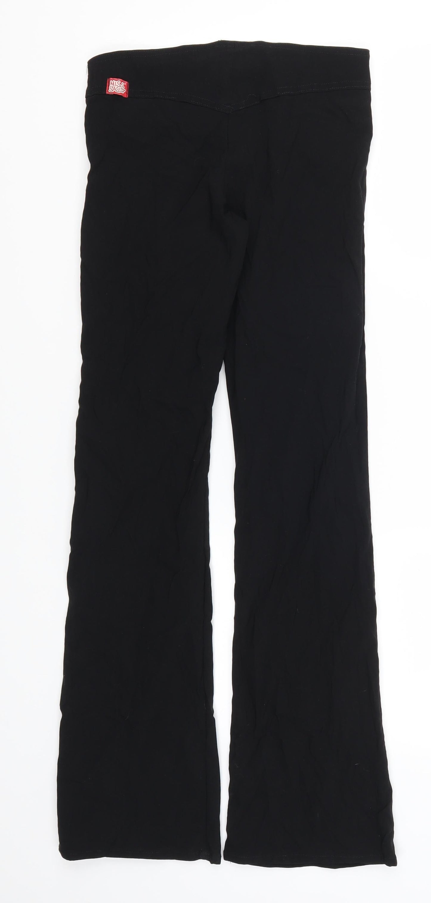 Miss Sassy Womens Black   Trousers  Size 8 L30 in