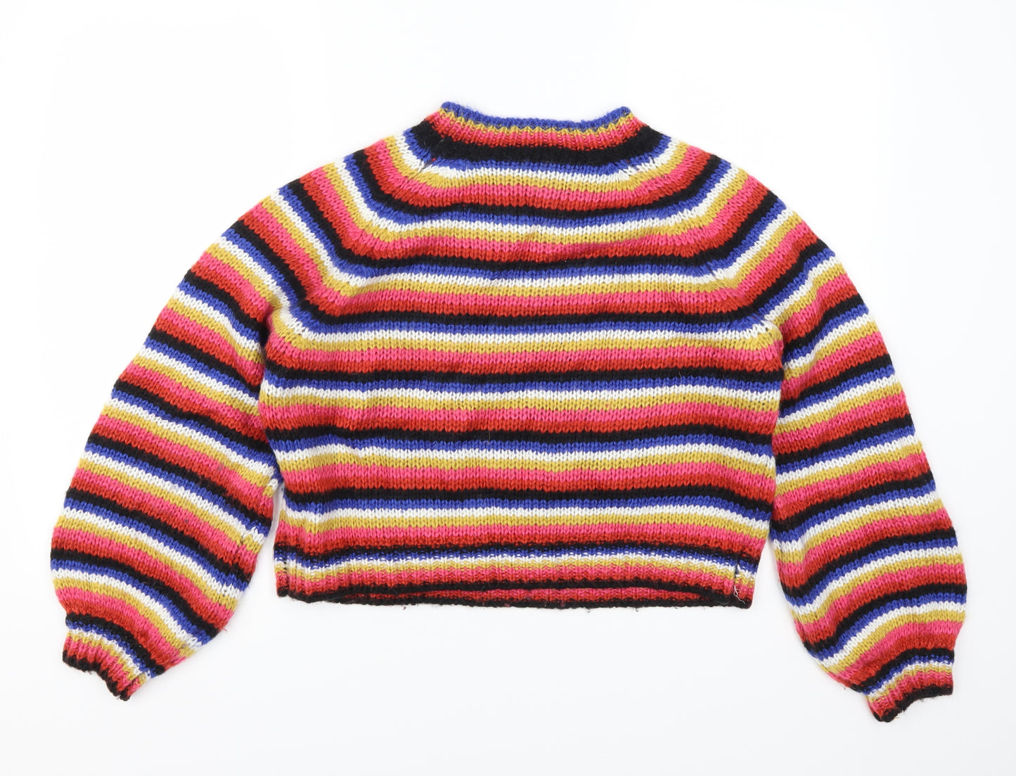 GP Womens Multicoloured Striped  Pullover Jumper One Size
