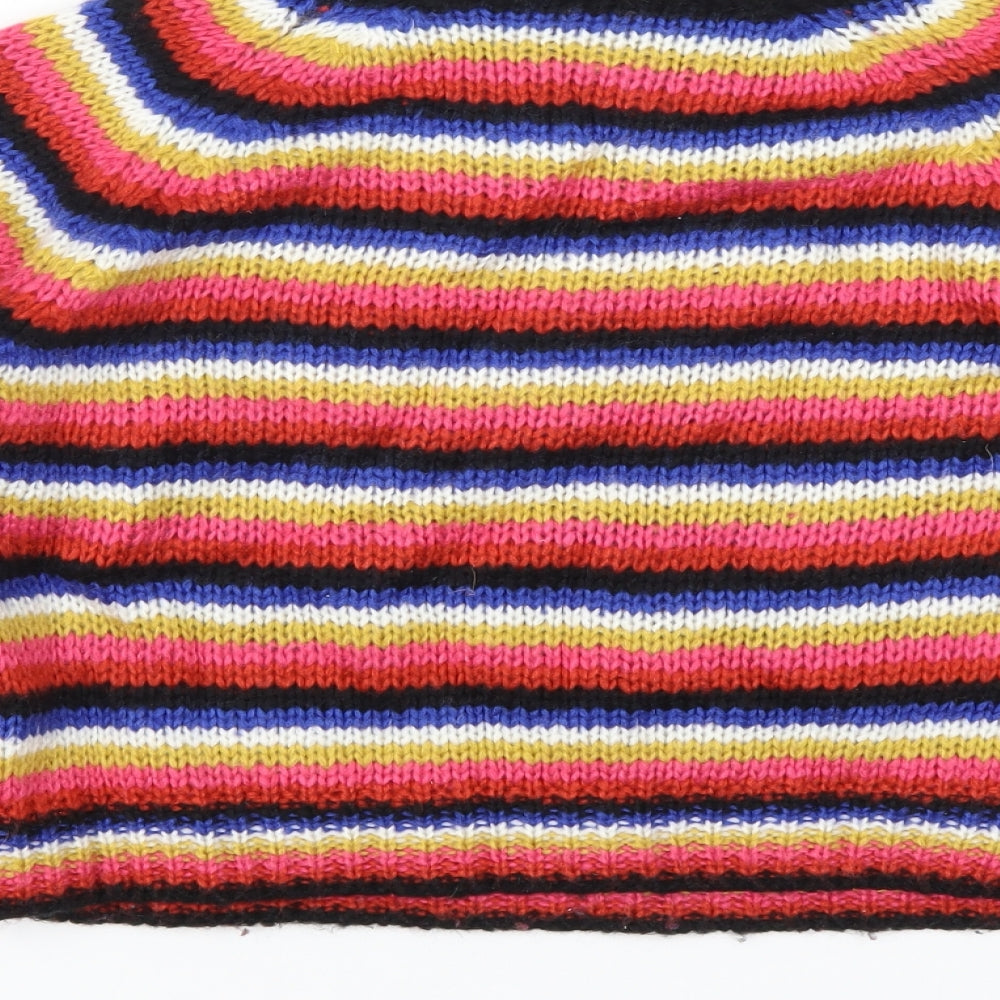 GP Womens Multicoloured Striped  Pullover Jumper One Size
