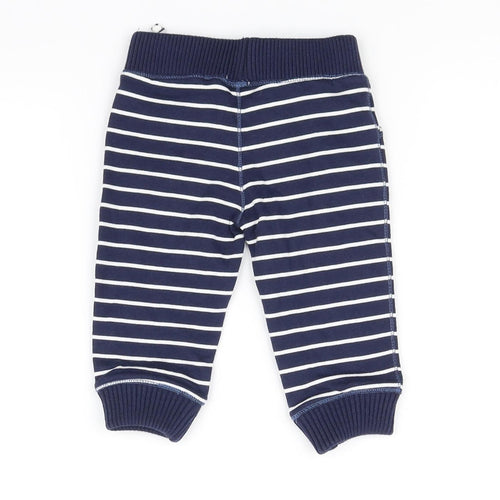 Mini Club  Blue Striped  Jogger Trousers Size 6-9 Months