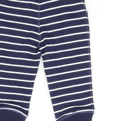 Mini Club  Blue Striped  Jogger Trousers Size 6-9 Months