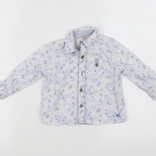Monsoon  Blue   Basic Button-Up Size 12-18 Months