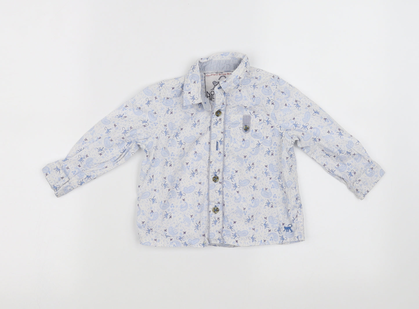 Monsoon  Blue   Basic Button-Up Size 12-18 Months