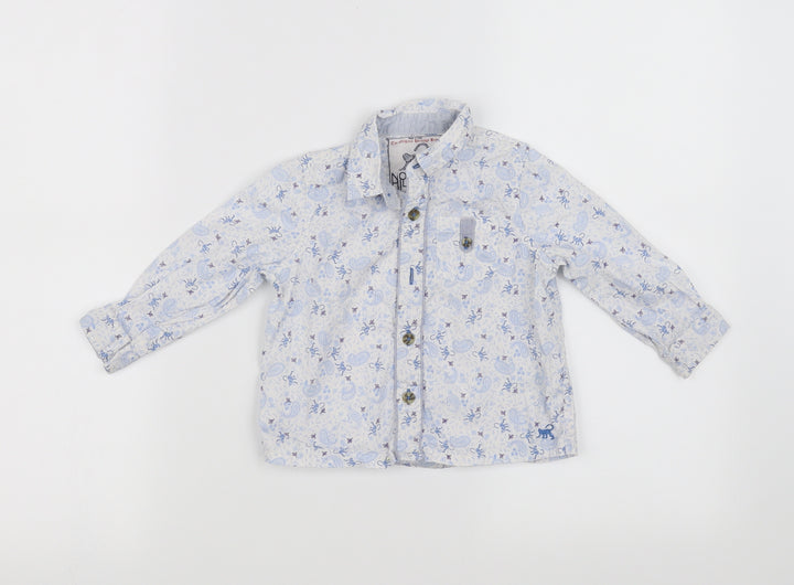 Monsoon  Blue   Basic Button-Up Size 12-18 Months
