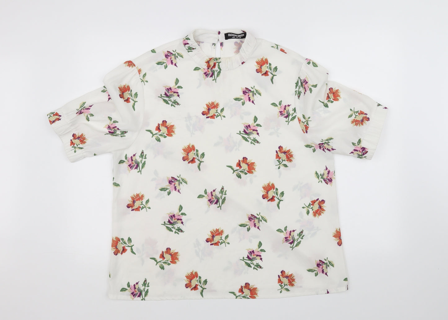 Fashion Union Womens White   Basic Blouse Size 12