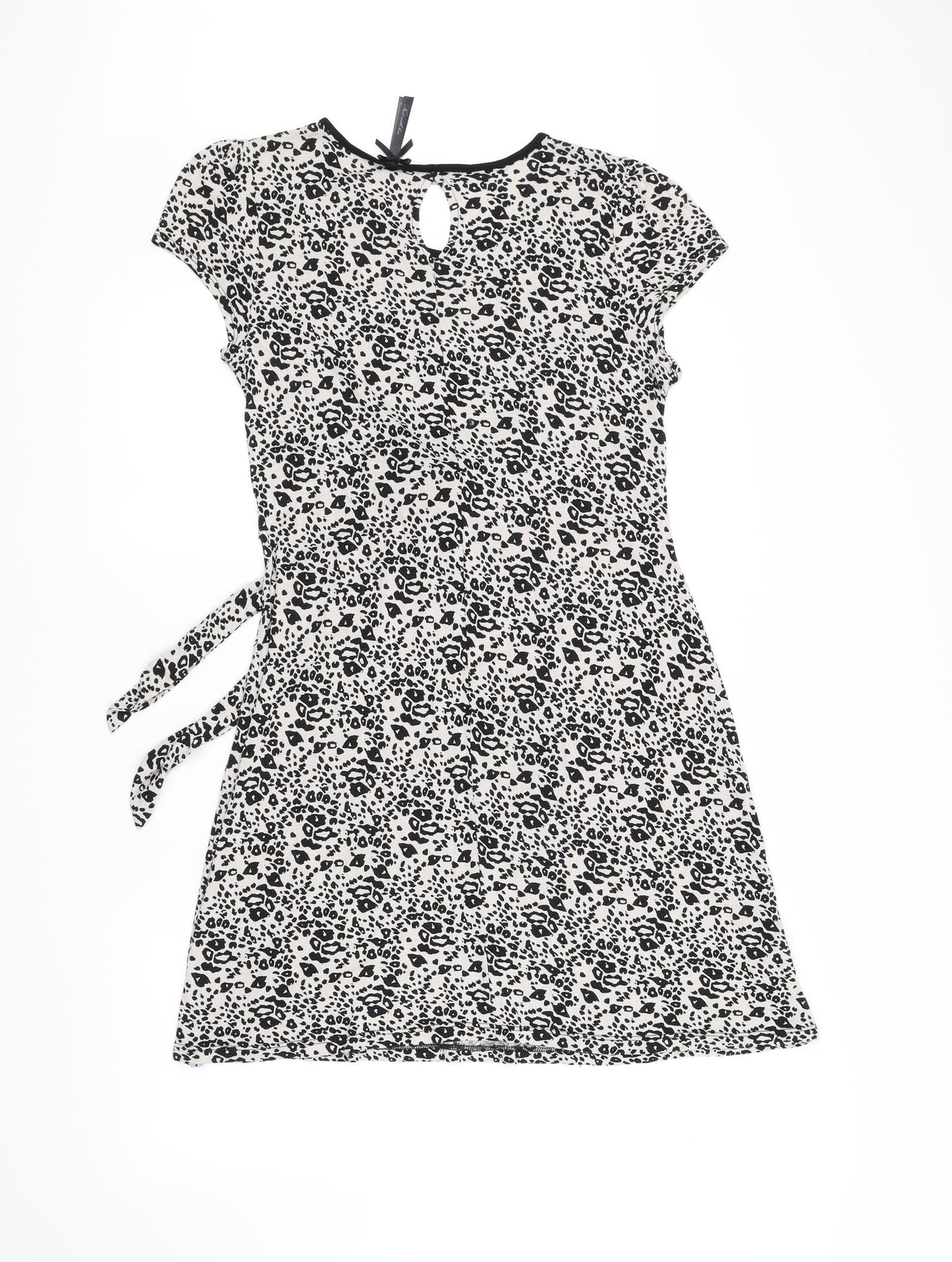 NEXT Womens White Animal Print  Fit & Flare  Size 14