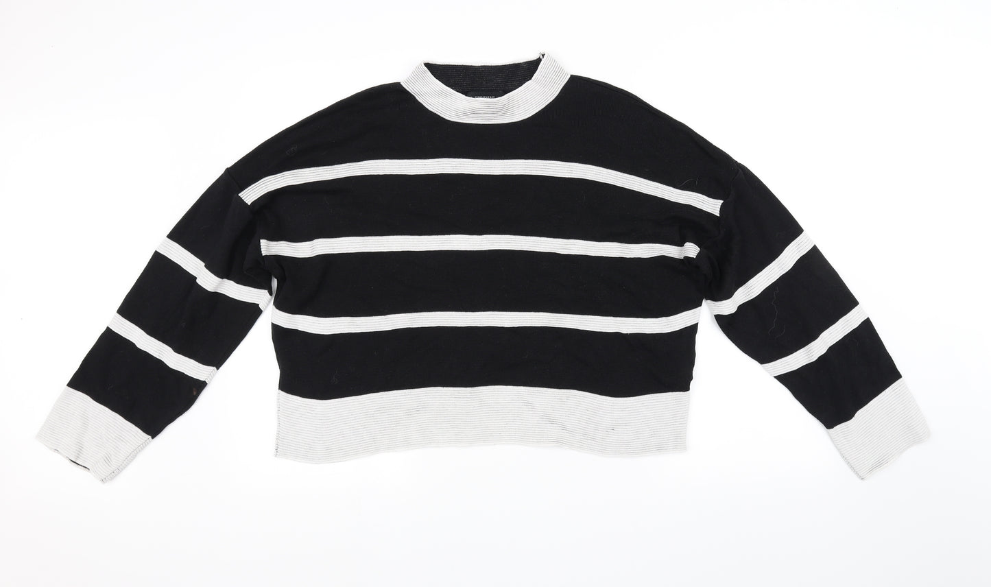 Atmosphere Womens Black Striped  Pullover Jumper Size XL