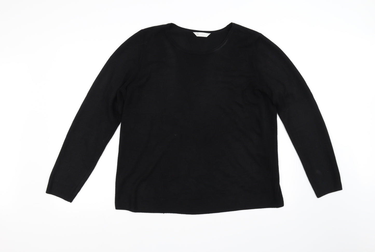BHS Womens Black   Pullover Jumper Size 18