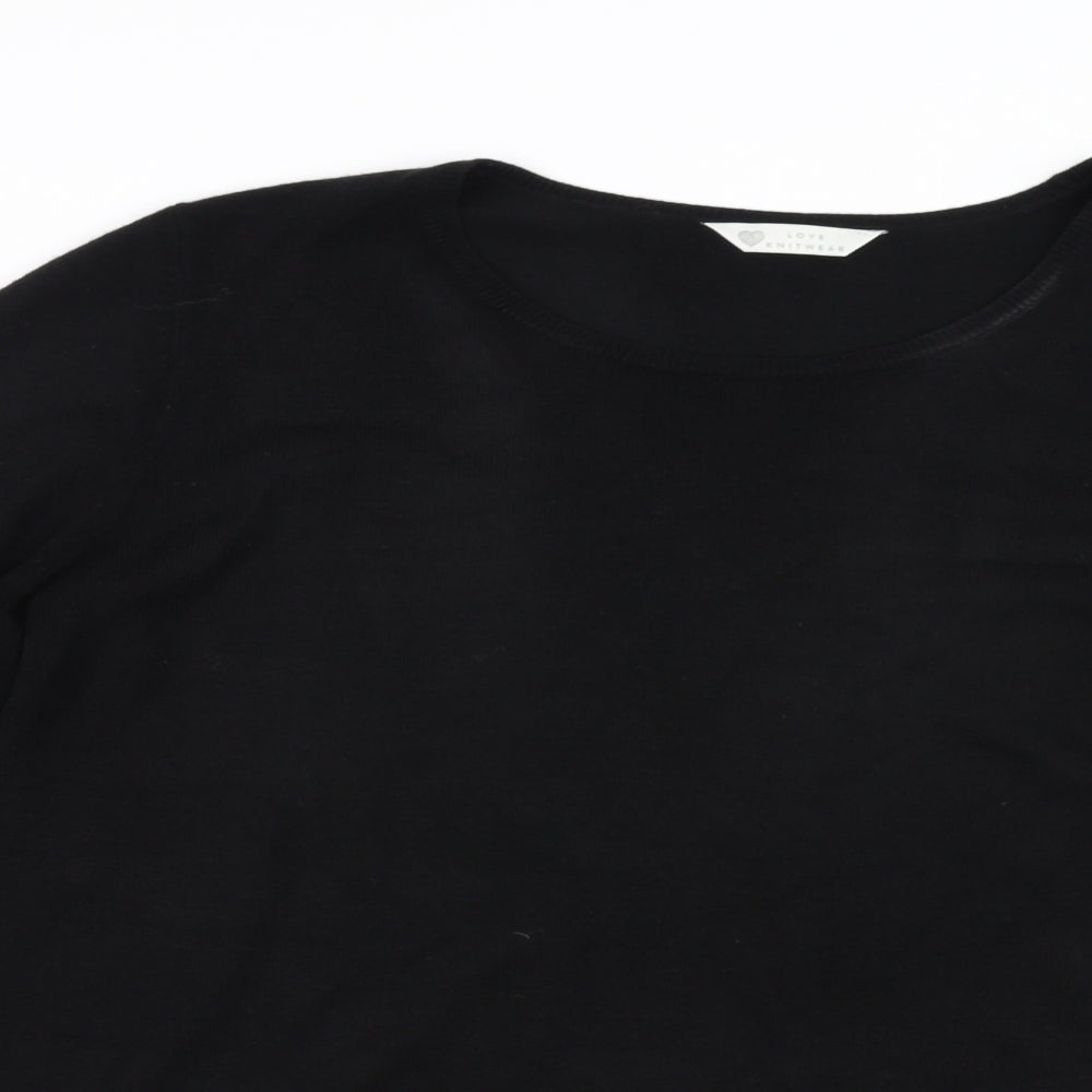 BHS Womens Black   Pullover Jumper Size 18