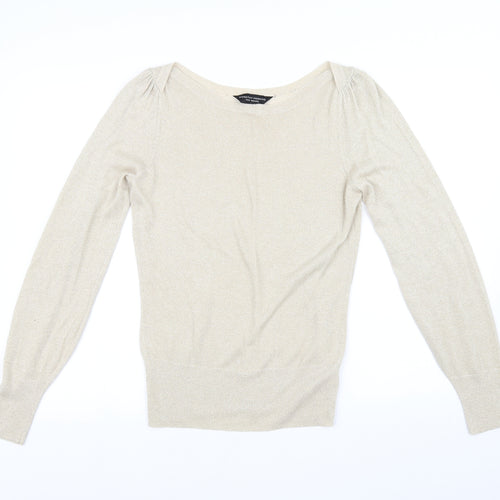 Dorothy Perkins Womens Beige   Pullover Jumper Size 14