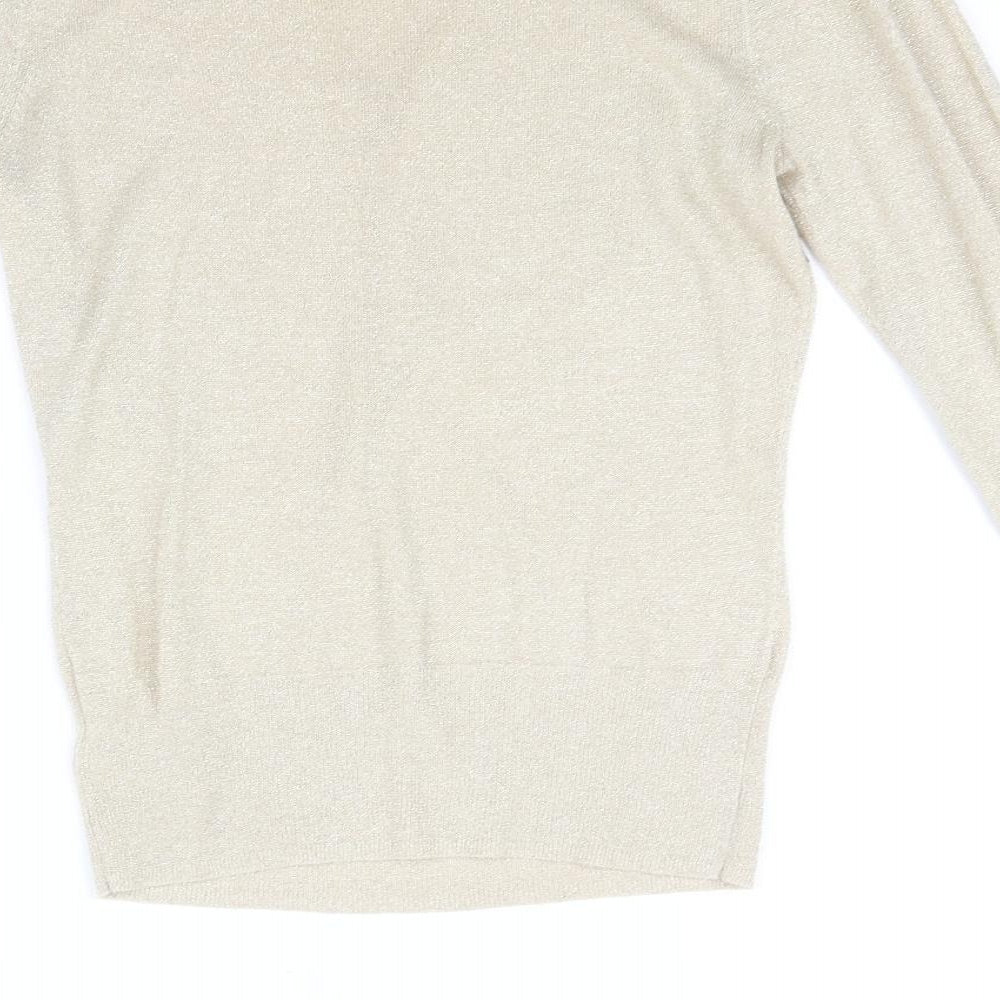 Dorothy Perkins Womens Beige   Pullover Jumper Size 14