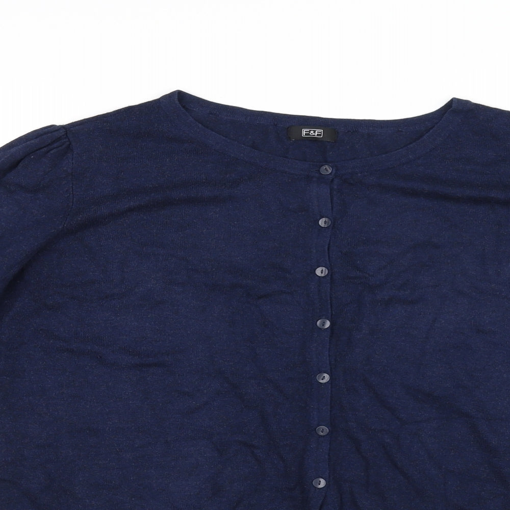 F&F Womens Blue   Cardigan Jumper Size 18