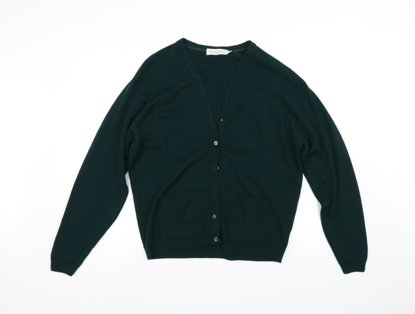 Holmewood Womens Green   Cardigan Jumper Size M
