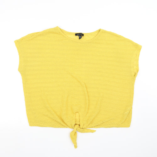 New Look Womens Yellow   Vest Jumper Size L