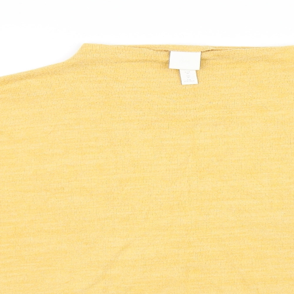 H&M Womens Yellow   Pullover Jumper Size M