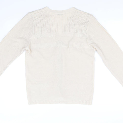 Keeno Womens Beige   Pullover Jumper Size M
