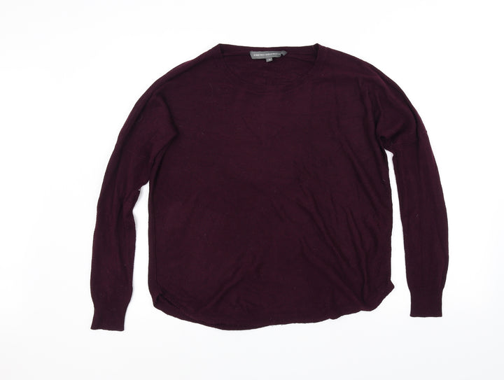 French Connection Mens Purple Pullover Jumper Size S