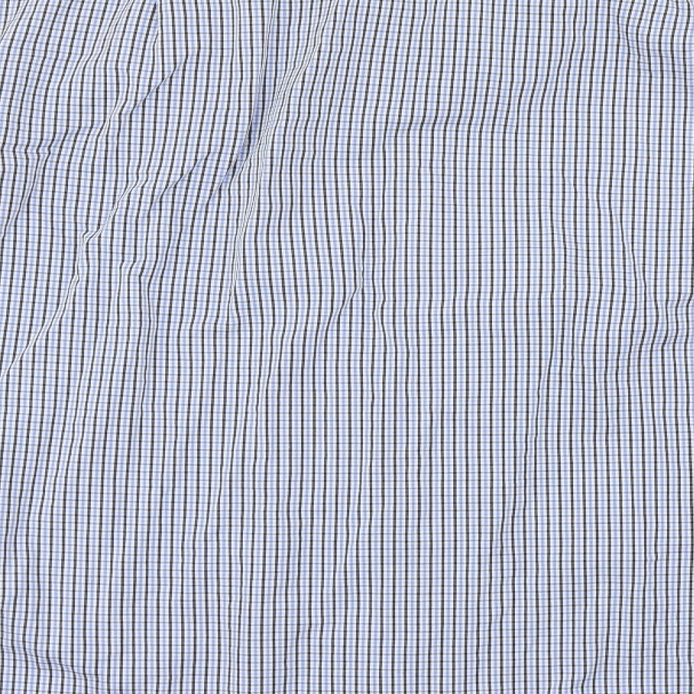 Jaeger Mens Blue Check   Dress Shirt Size 16.5