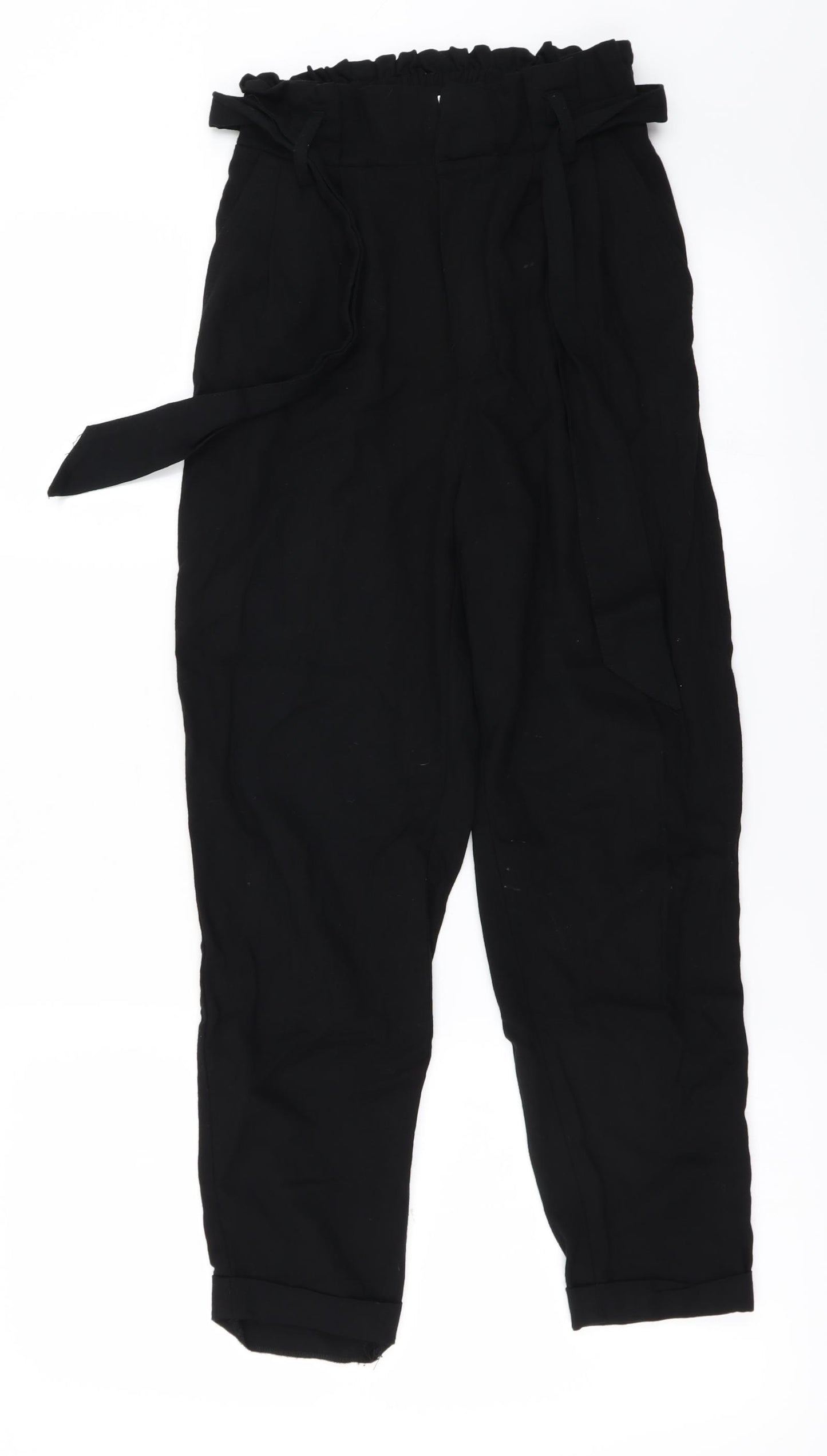 Bershka Womens Black   Trousers  Size S L23 in