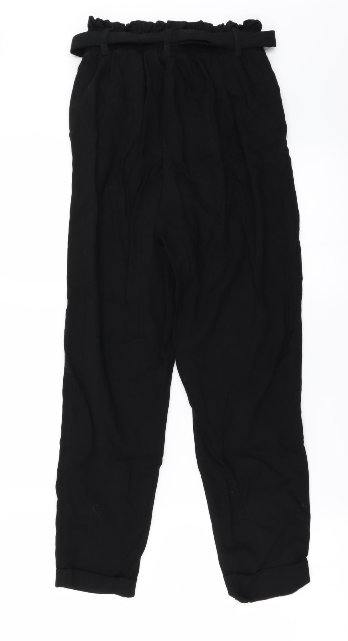 Bershka Womens Black   Trousers  Size S L23 in