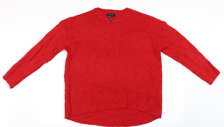 New Look Womens Red Pullover Jumper Size L