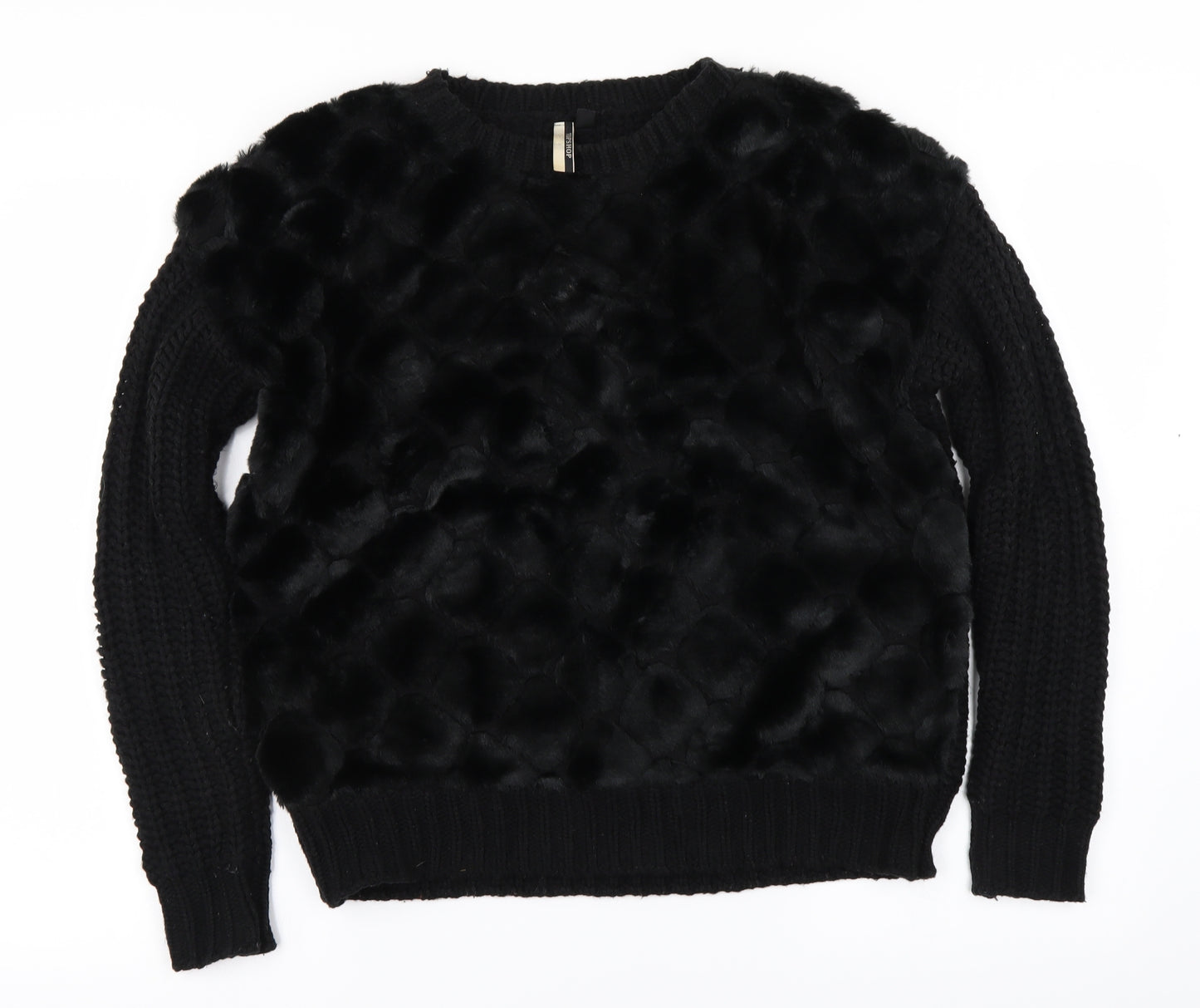 Topshop Womens Black   Pullover Jumper Size S