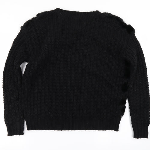 Topshop Womens Black   Pullover Jumper Size S